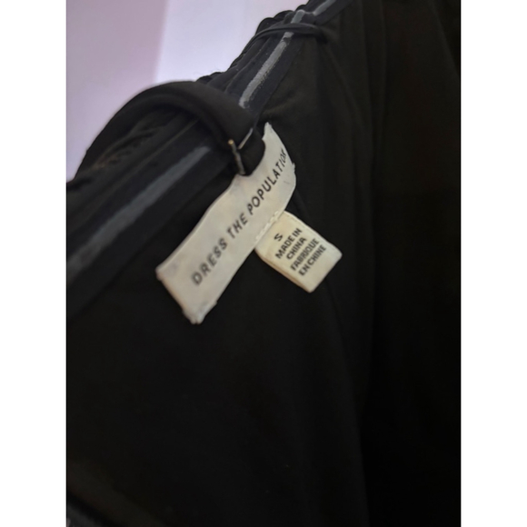 Women Dress the Population Dress Black Silver S - Picture 6 of 7